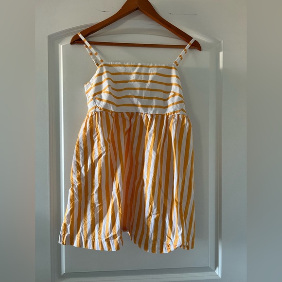 J. Crew Yellow and White Stripe Tank Mini Dress - Picture 2 of 11
